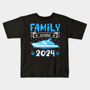 Family Cruise 2024 Making Memories Together Cruising Trip Kids T-Shirt